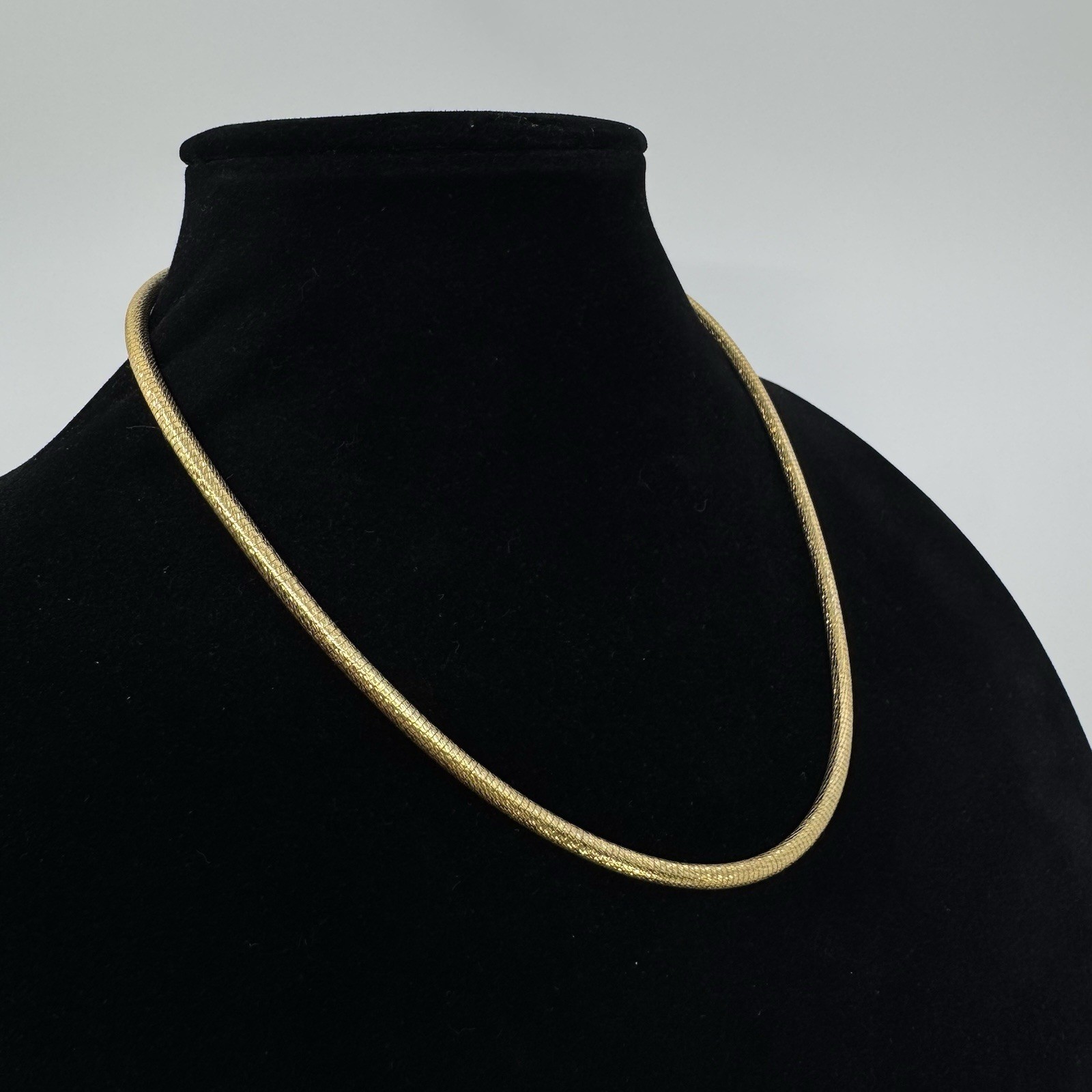 Italian Gold Over Sterling Silver 4mm Diamond Cut Snake Chain Necklace 20” 26.3g