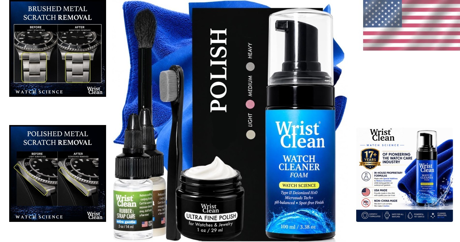9-Piece Luxury Watch Cleaning & Polishing Kit – Protect Your Timeless Investment