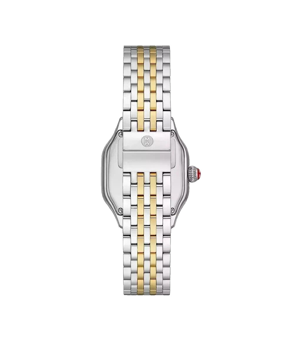 Michele Meggie Diamond Two-Tone Mother Of Pearl Diamond Dial Watch MWW33B000002