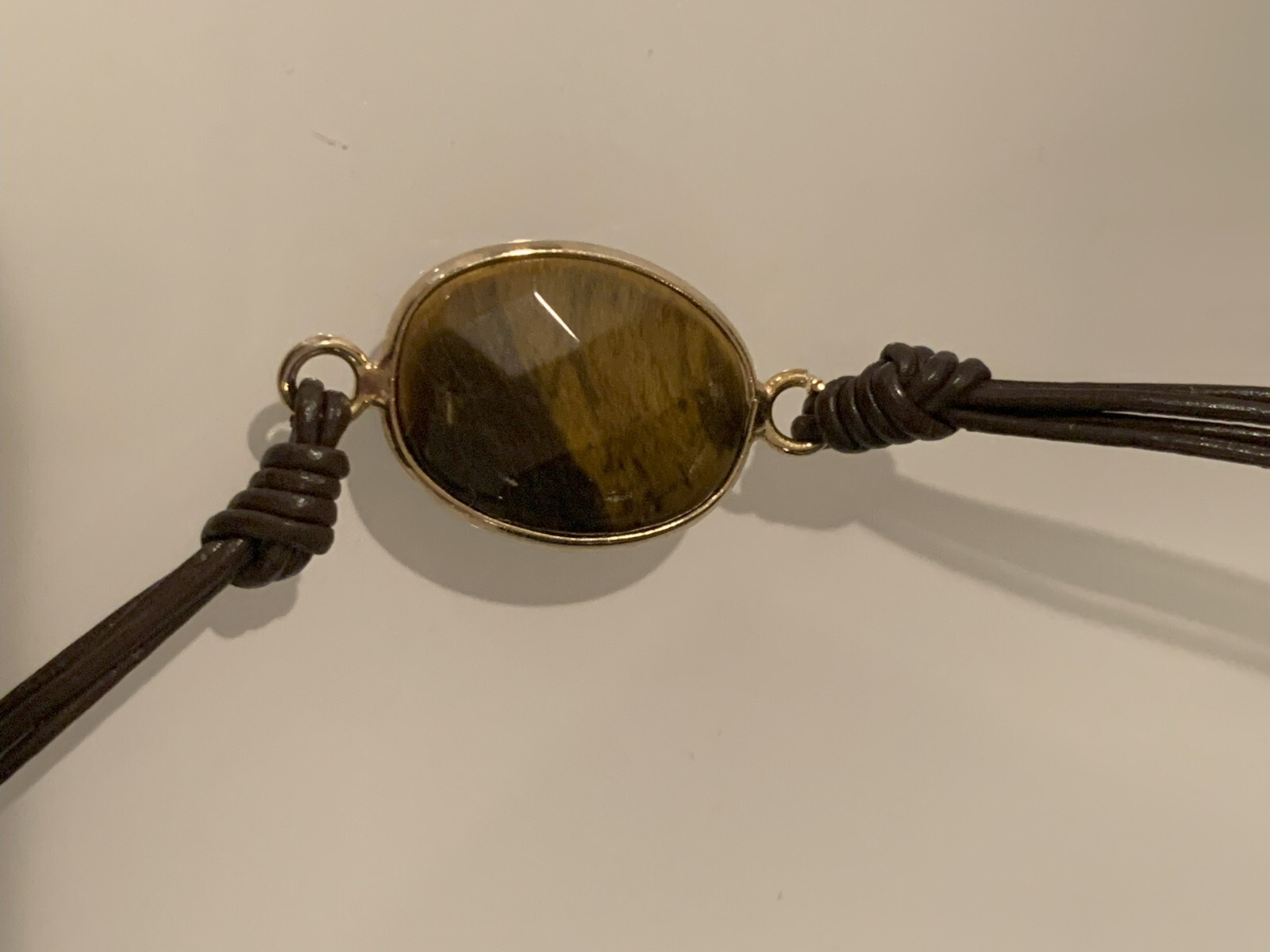 Beautiful bracelet with brown stone + 20% OFF if you buy 4 items I sell!