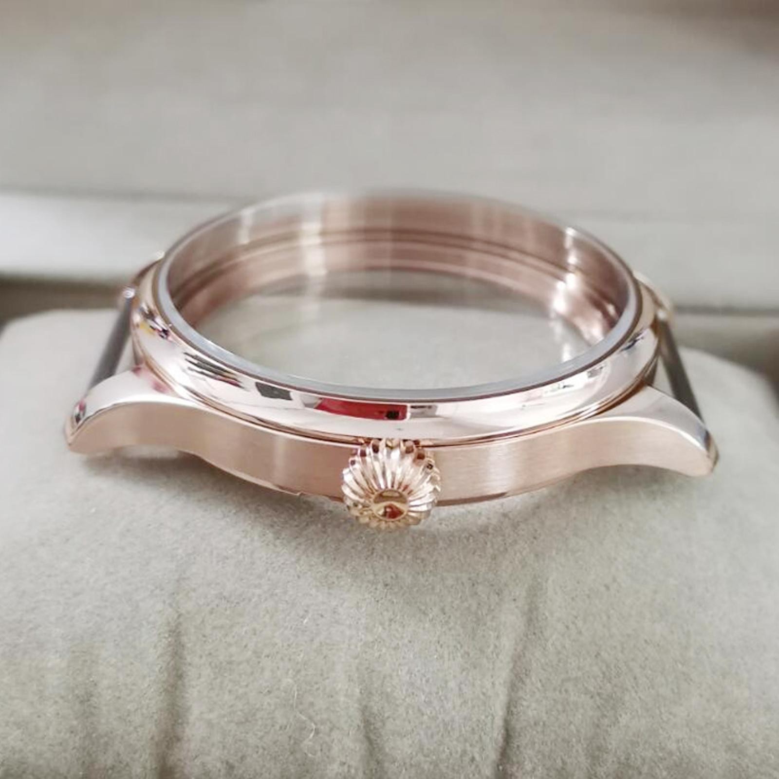44mm Watch Case Stainless Steel For ETA 6497 6498 Seagull ST3600 ST3621 Movement
