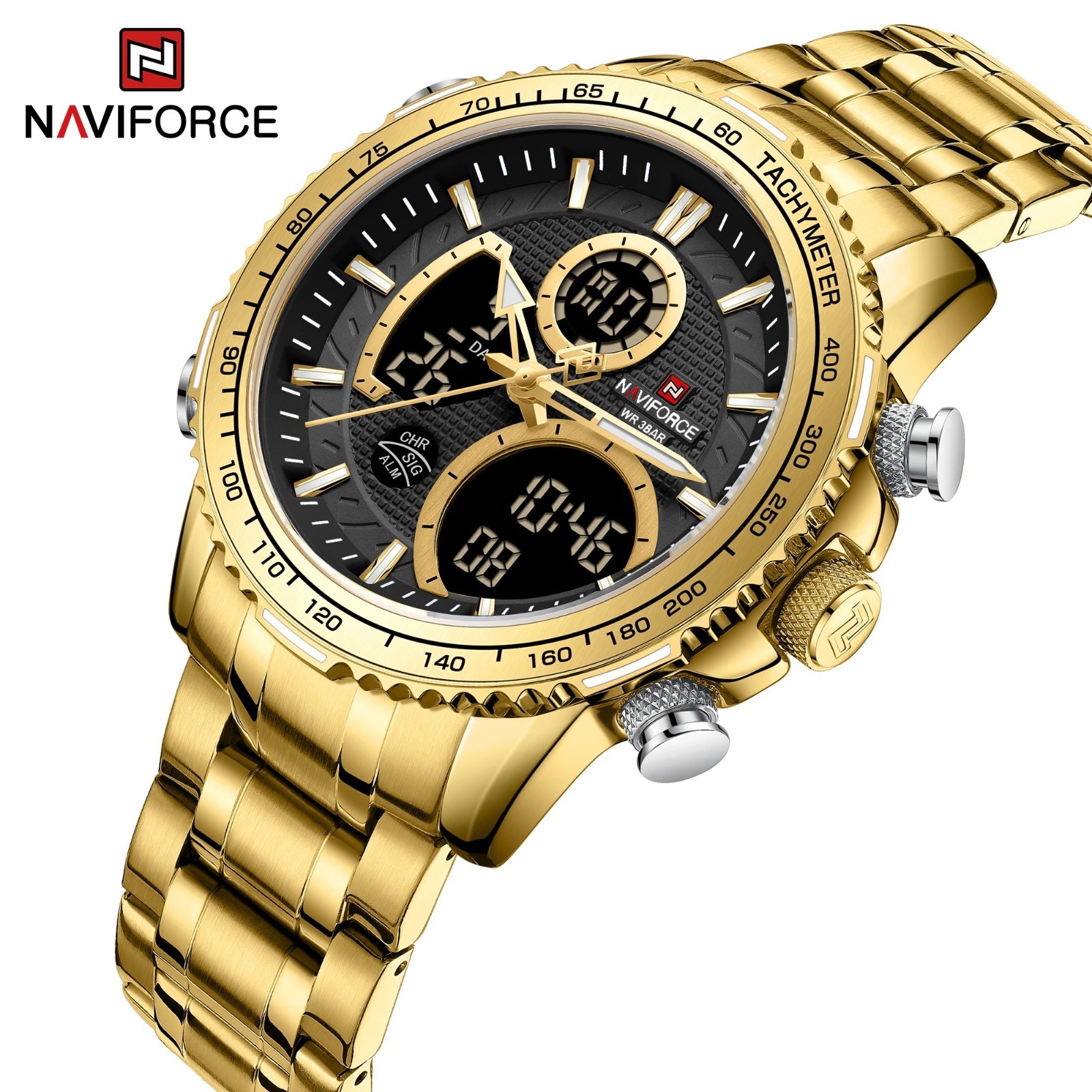 NAVIFORCE Fashion Men Watch Luxury Brand Sport Watch For Men Chronograph Quartz