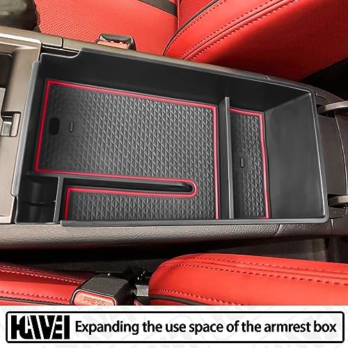 Center Console Organizer Compatible with 2021 2022 2023 2024 2025 2026 Kia red