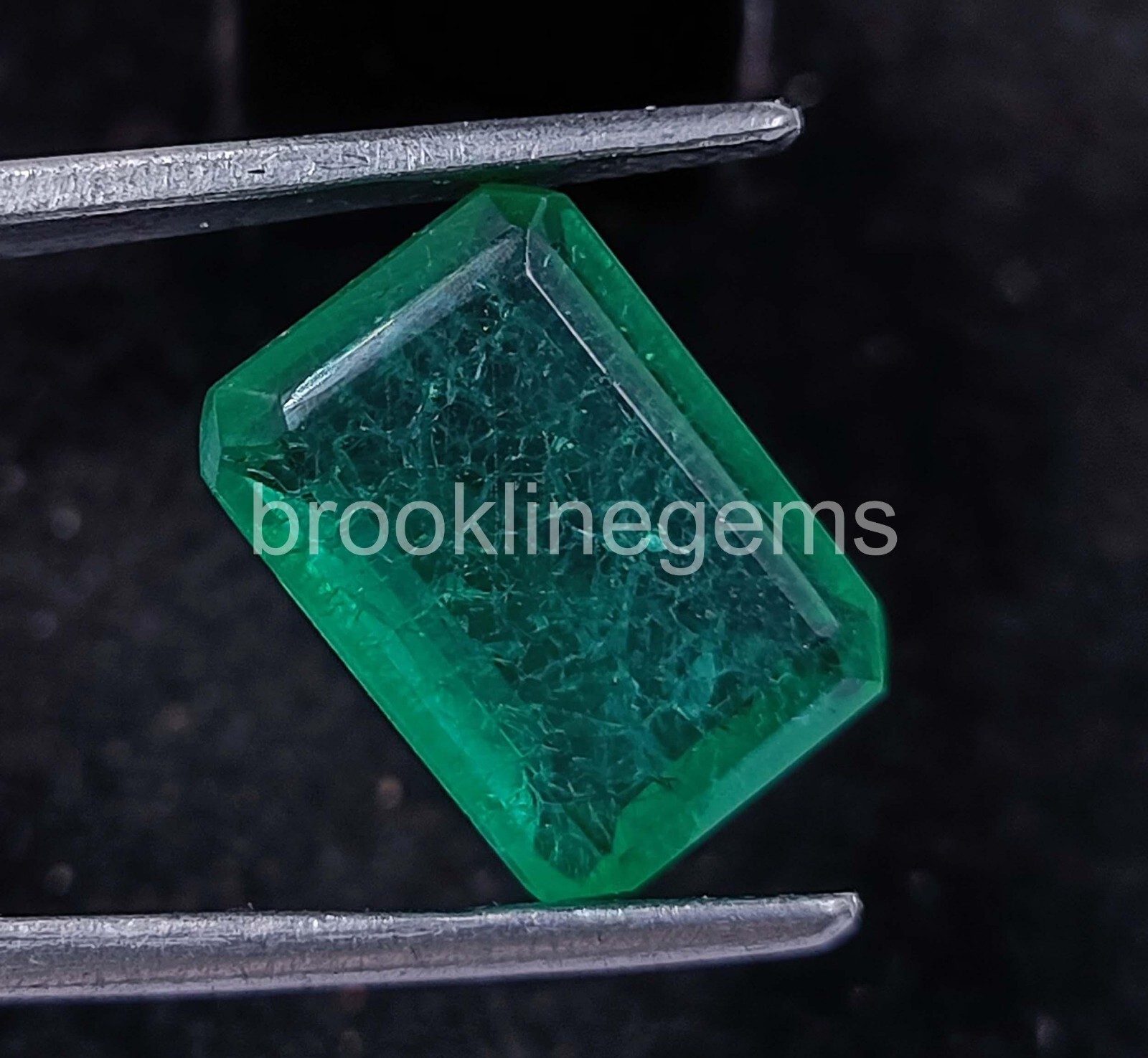 7.00 Ct Natural Green Emerald Certified Colombian Loose Gemstone 24N