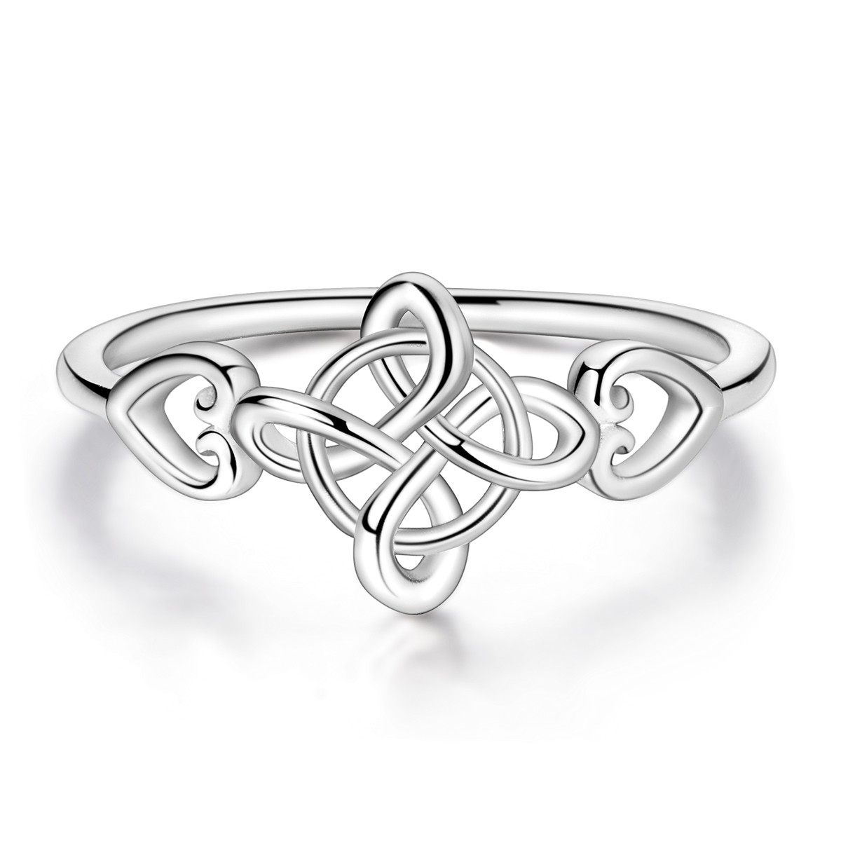 LAZA Original 925 Sterling Silver Wrap Knot Finger Ring for Women Jewelry Gift