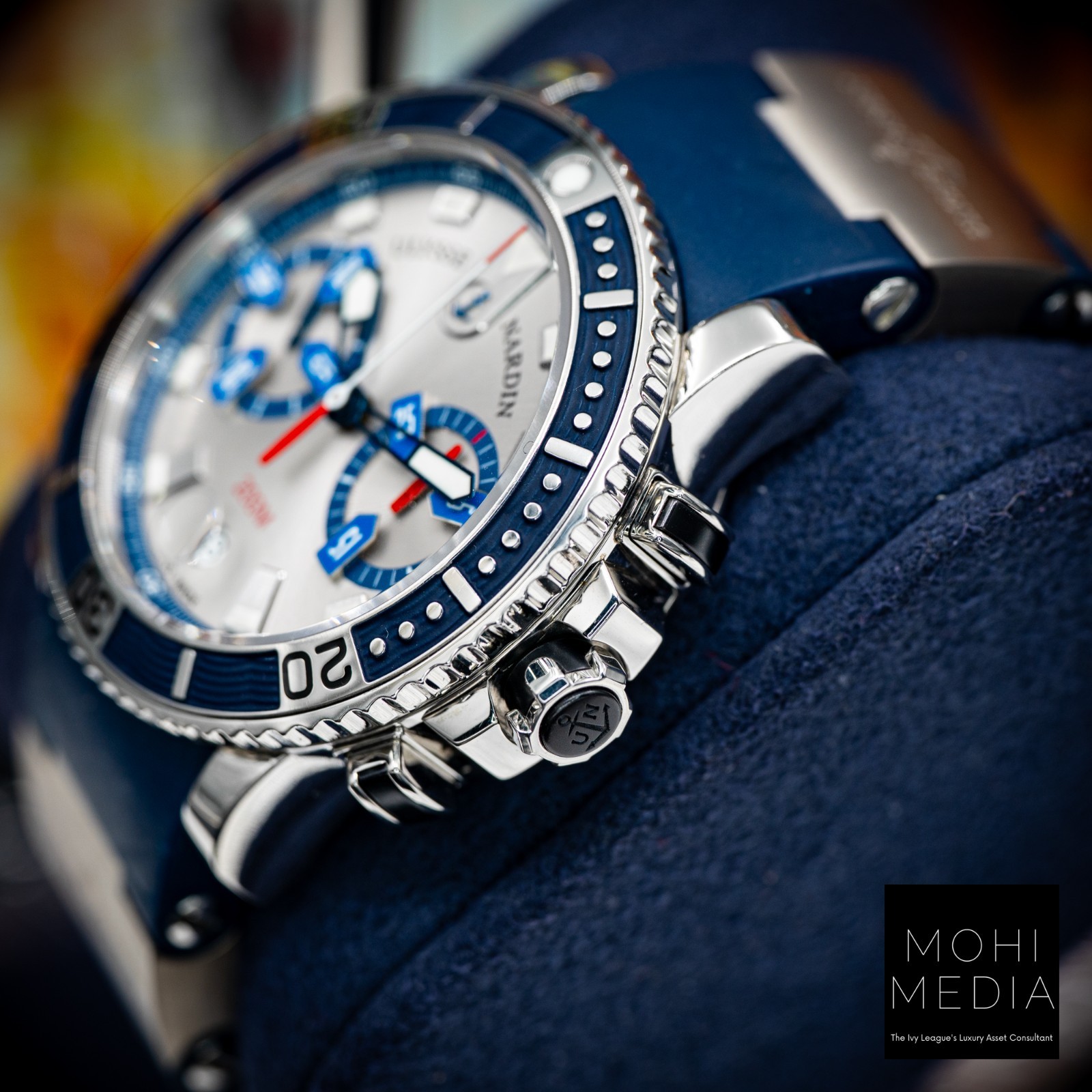 Ulysse Nardin Maxi Marine Diver Chronograph blue 43 8003-102-3/91