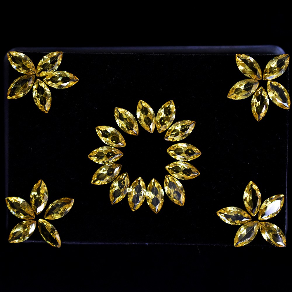 10×5 mm 2.40 Ct NATURAL Yellow Sapphire Flawless Marquise Cut Certified Gemstone