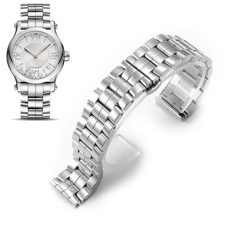 For Chopard happy diamonds Solid stainless steel watch strap 15 18mm with tools
