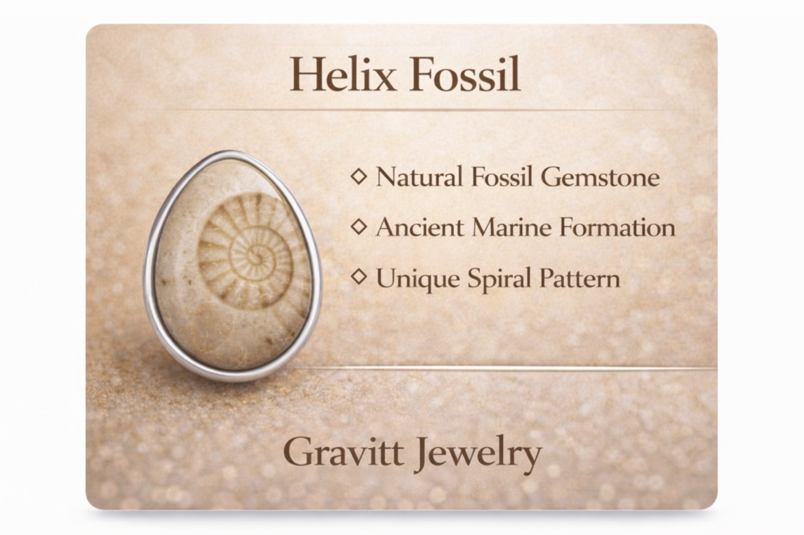 NATURAL Ammonite Fossil 925 Silver Pendant Spiral Shell 33x28mm FREE SHIPPING