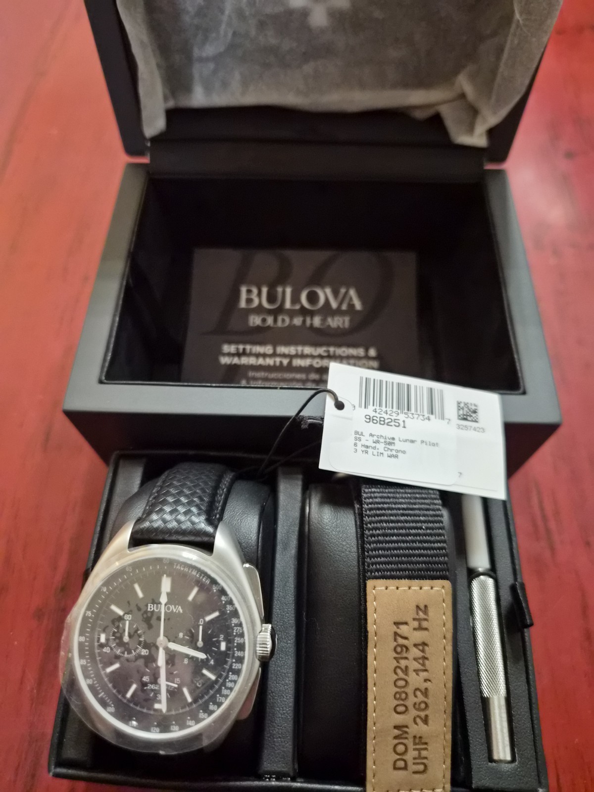Bulova Lunar Pilot (Apollo 15 Special Edition) Men’s Chronograph Watch 96B251