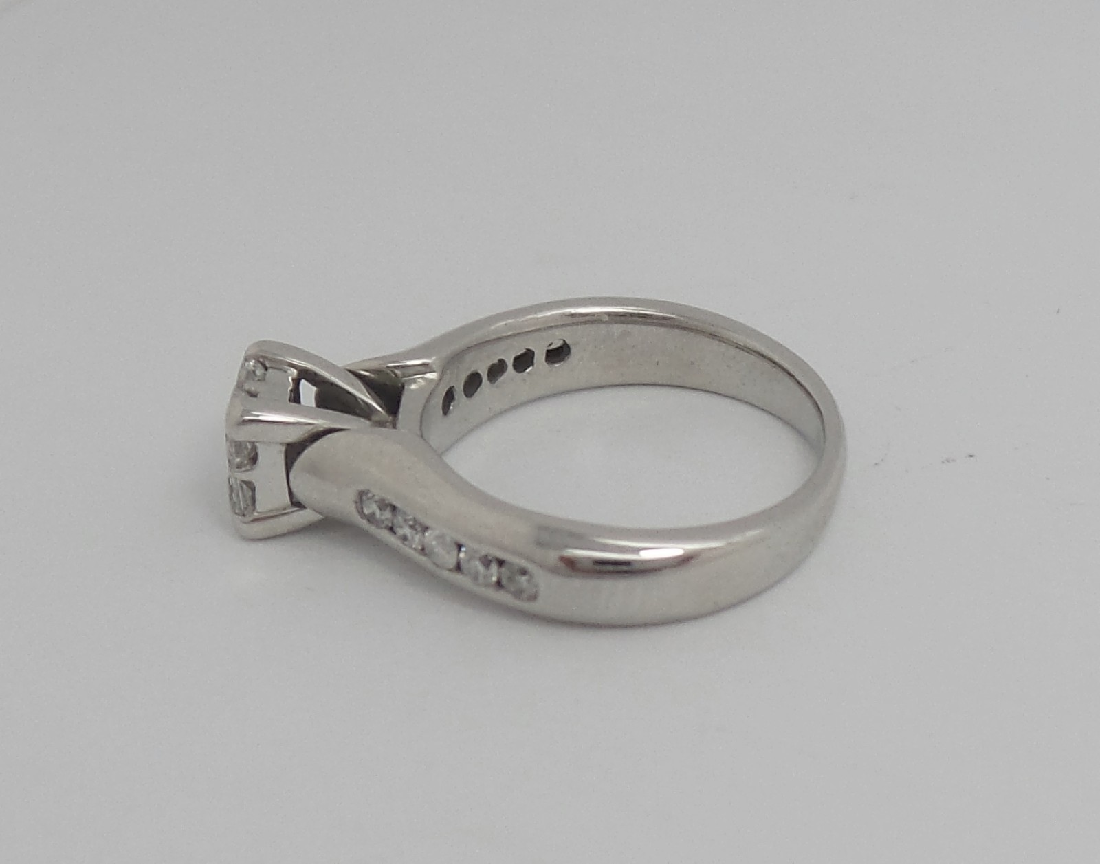 3/4CT Natural Diamond Engagement Anniversary Wedding Ring 14K White Gold Band
