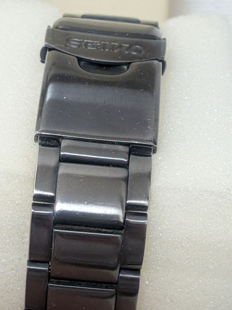 Seiko Wristwatch 5 Sports 7S36-03J0 SNZG13K1 Black Stainless Steel Automatic Men