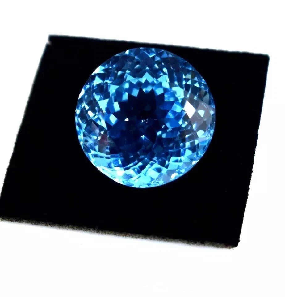 AAA+ Natural Santa Maria Aquamarine 9.55 Ct Round Cut Gemstone Certified