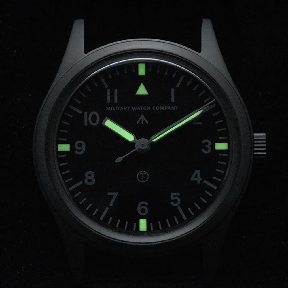 MWC W10 Mechanical Manual Black Steel Fabric FIXED HOOKS Men’s Watch