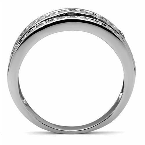 Cubic Zircon CZ AAA Stainless Steel Cocktail Women Ring Tk2872