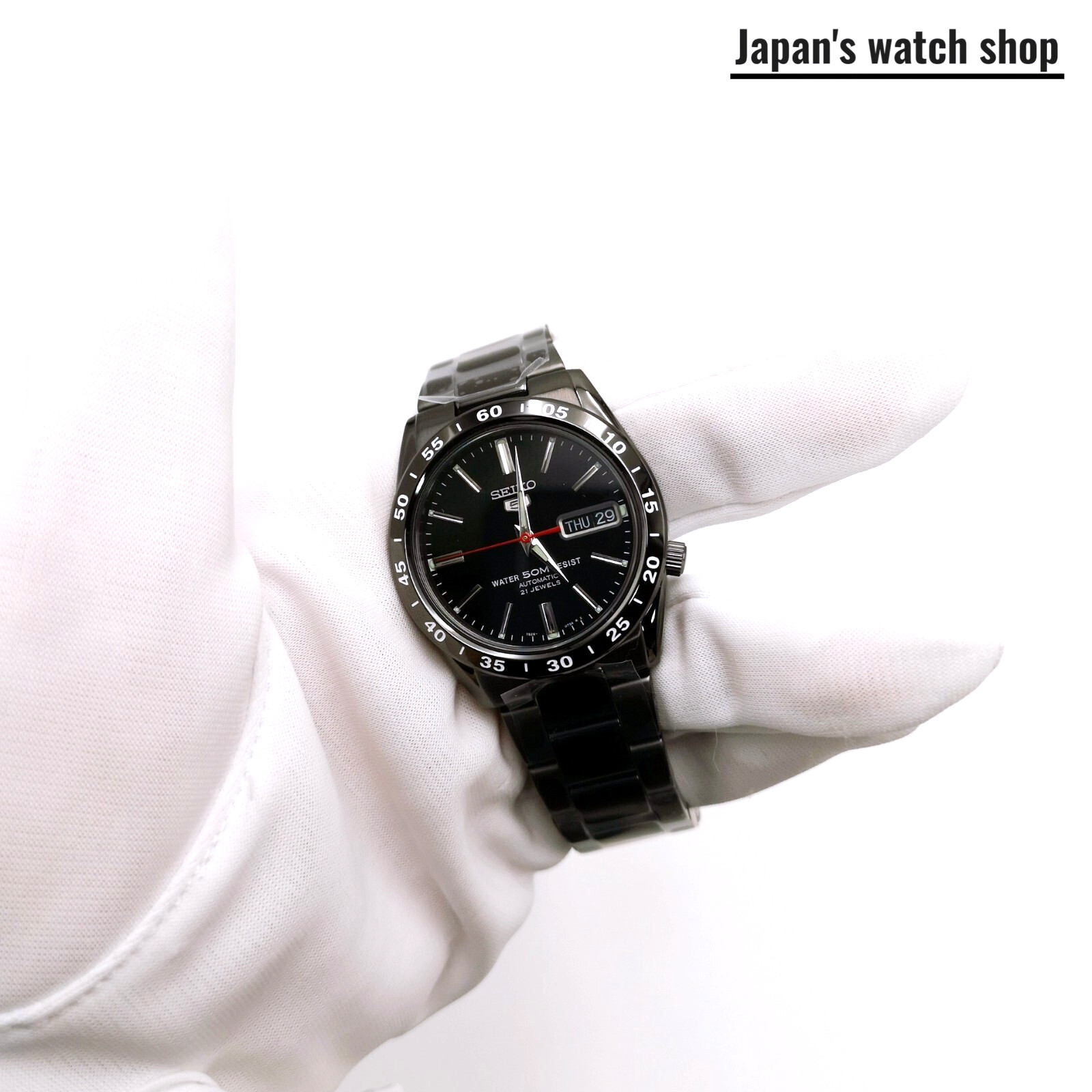 SEIKO SEIKO5 SNKE03K1 Black Automatic Men’s Watch New in Box