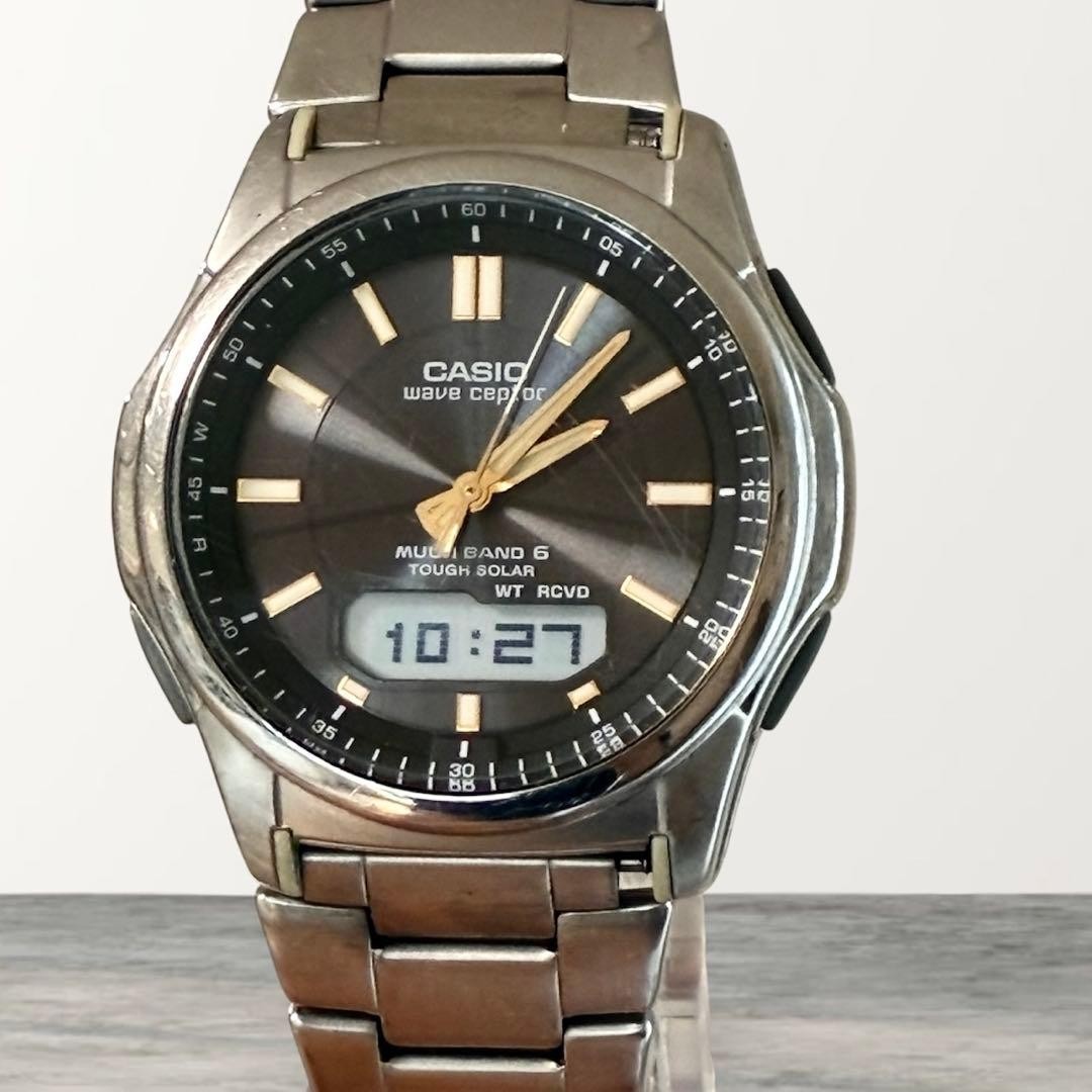 [Working] CASIO wave ceptor WVA-M630 Black Dial From Japan
