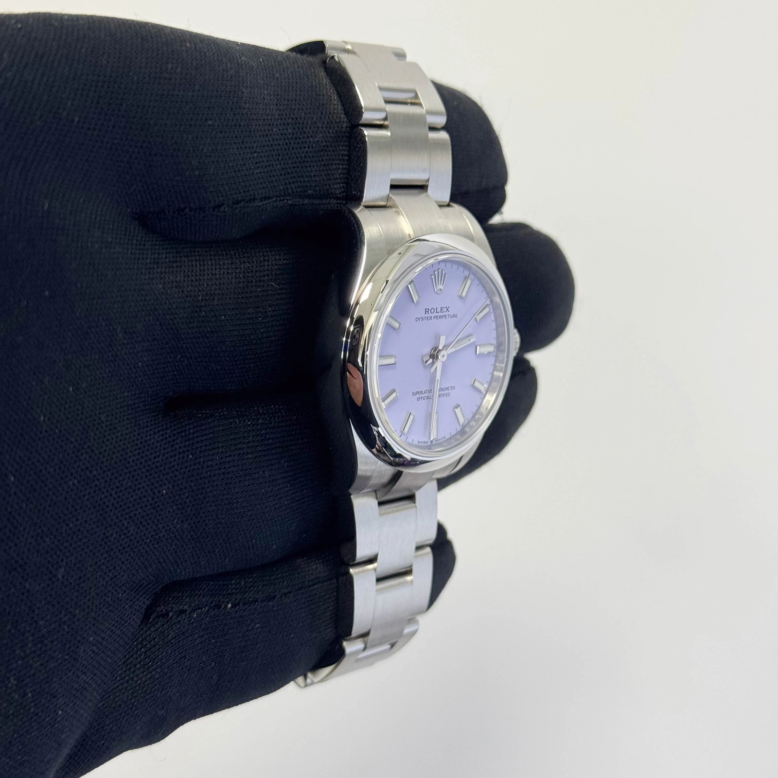 Rolex Oyster Perpetual 31mm Lilac Dial Watch Ref# 277200