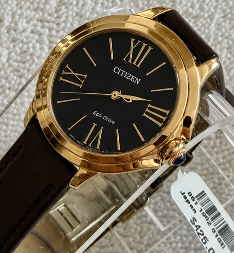 Citizen L Ceci Eco-Drive Brown Dial Ladies Watch EM1163-09X