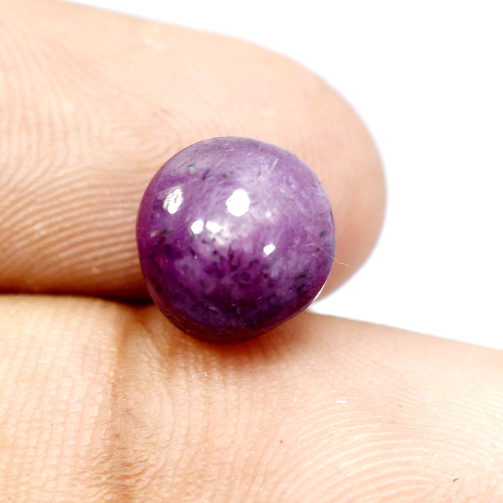 7.05 Ct Natural Red Star Ruby Loose Gemstone CERTIFIED Round Shape AA++ Quality