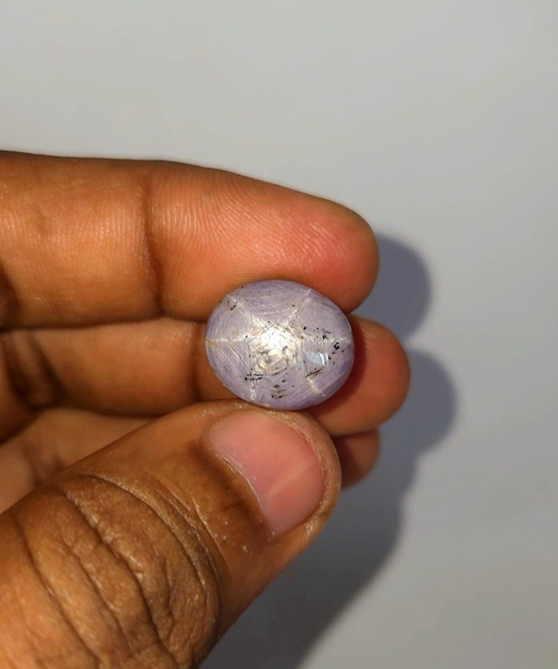 Natural 25.45 ct Star Ruby Pink Oval Cabochon untreated loose gemstone