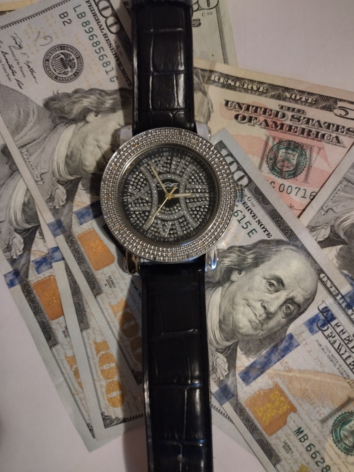 KING MASTER GENUINE DIAMOND WATCH