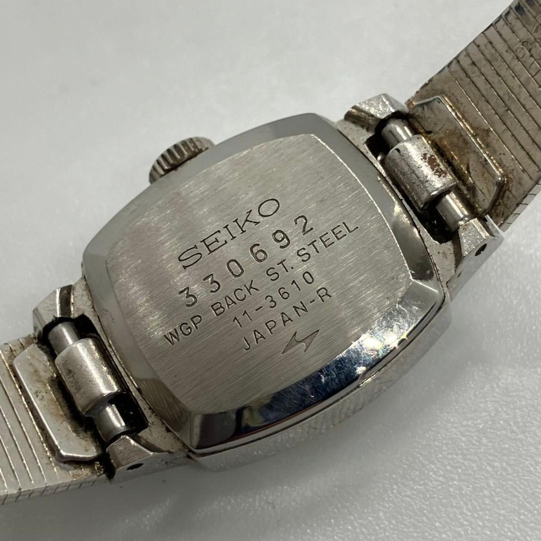 Good Condition Working Seiko 21 JEWELS Manual Winding Ladies Watch Silver