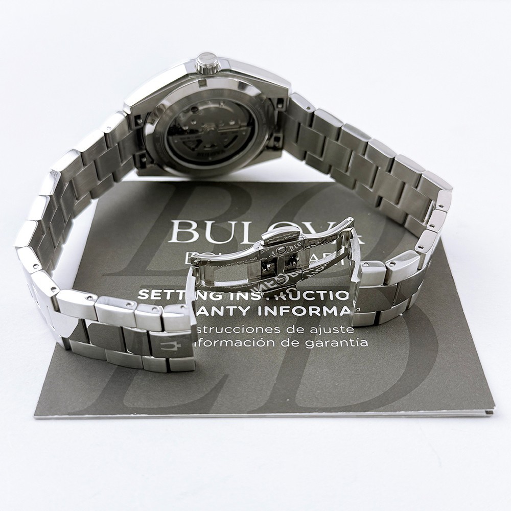 Bulova Men’s Surveyor Automatic Brown Dial Silver Stainless Watch 96B470