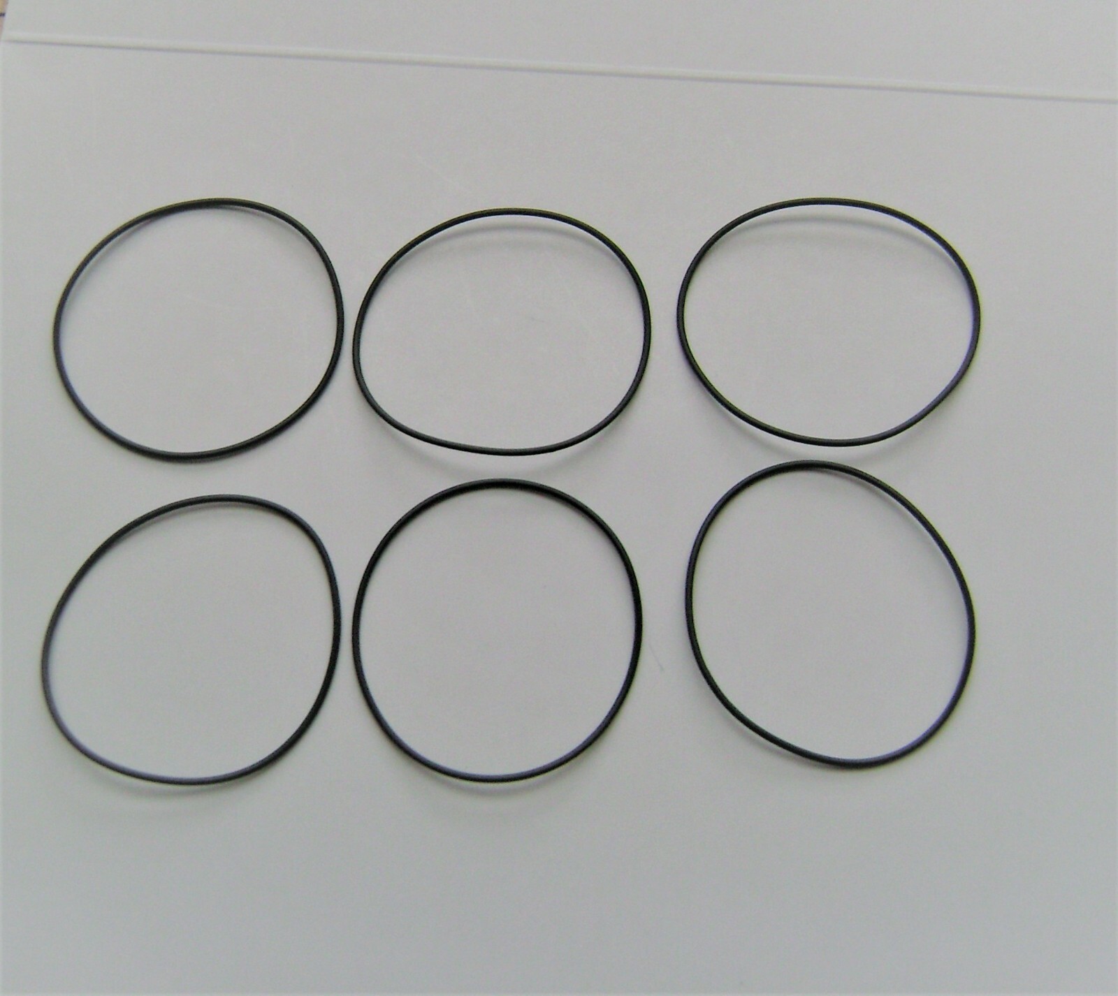 Watch gasket waterproof o ring thickness 0.8mm diameters 17.0 to 51.8mm x 6 pcs.