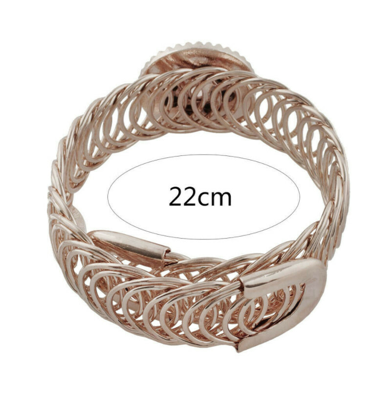 Snap Jewelry Rose Gold Wrap Bracelet Adjustable fits 18-20mm Ginger Style Charms