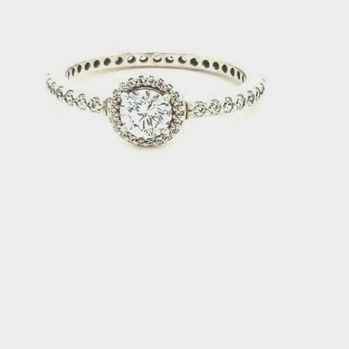 Pandora 925 Classic Elegance #190946cz Halo engagement ring multiple sizes NEW