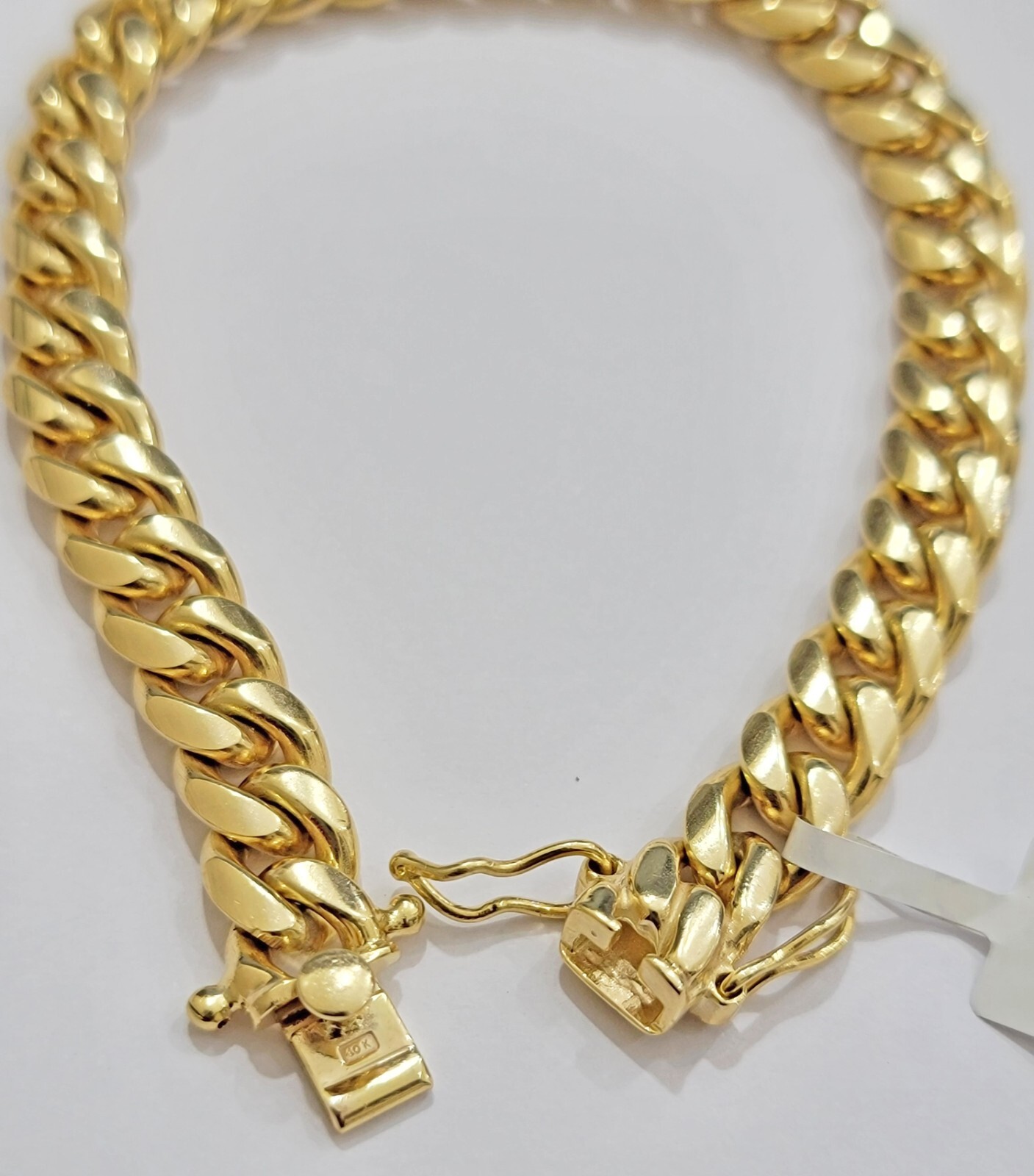 REAL 10k Gold Miami Cuban Bracelet 8″ 8.5mm 10 kt Yellow Gold Strong SOLID Links