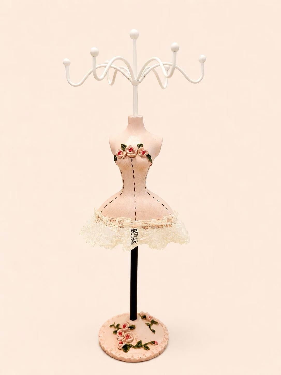 25cm Vintage Dress Jewelry Stand Necklace Bracelet Ring Earring Holder Display