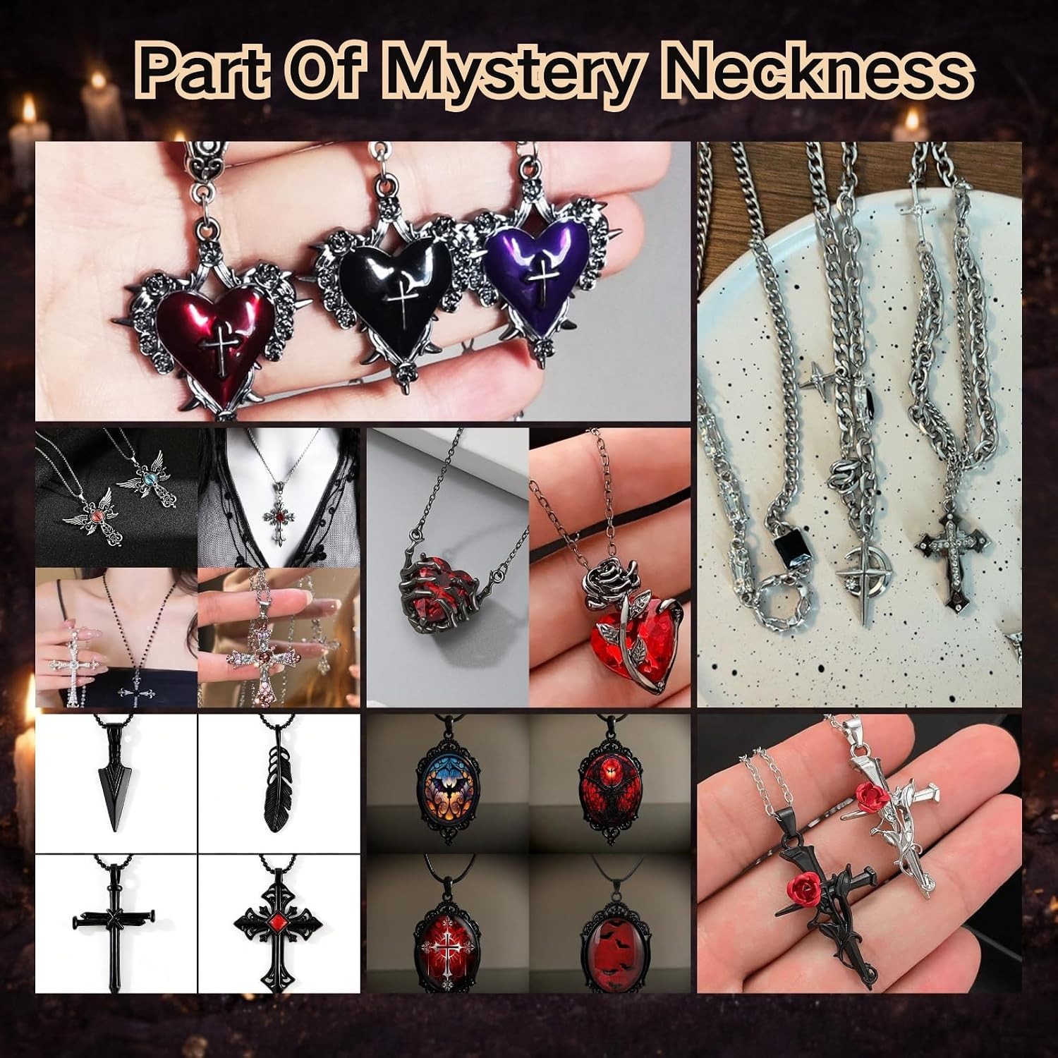 Gothic Mystery Jewelry Jar Witchy Jewelry Gift Set Surprise Jewelry Set Includes