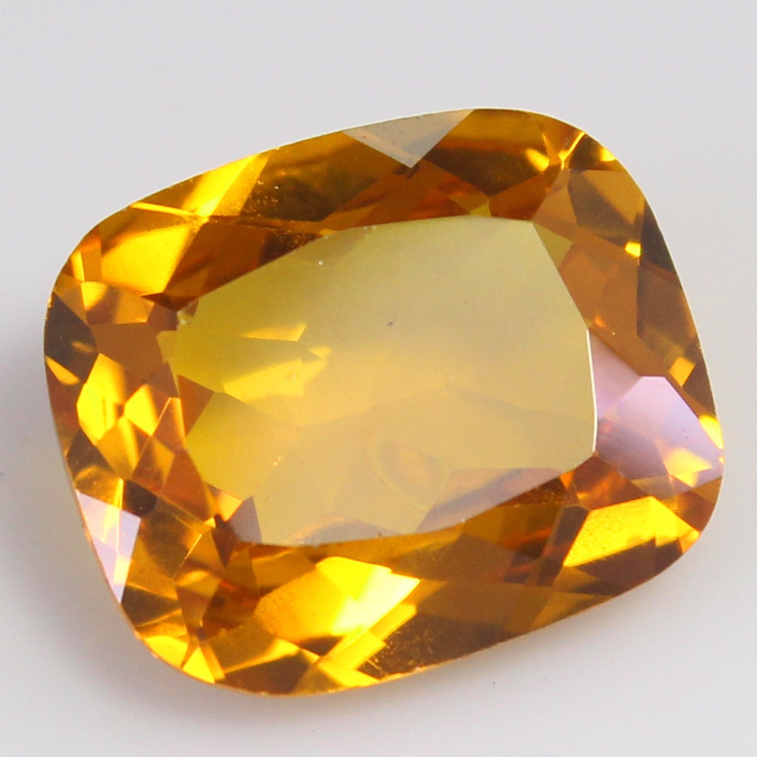 Natural 9.55 Ct Certified Champagne Sapphire 14×12 MM Cushion Unheated Gemstones