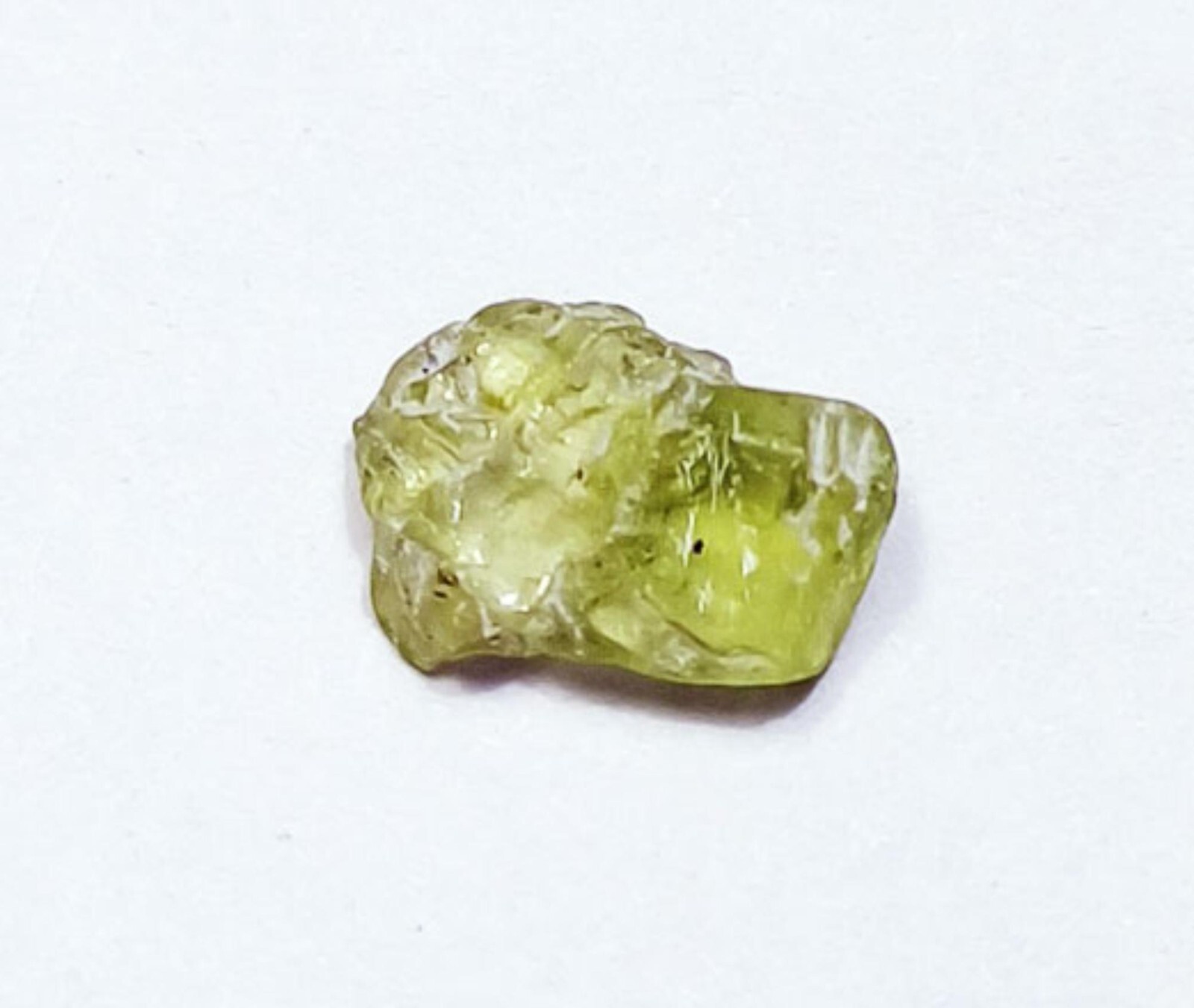 Natural Peridot Rough 1.55 Ct Certified Loose Gemstone With Free Gift