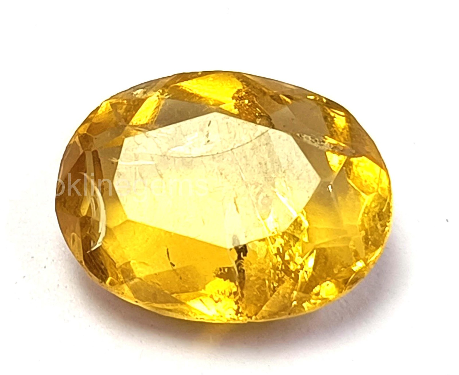 6.80 Carat Yellow Sapphire – Natural Oval Cut, EGL Certified Luxury Gem 5ARO
