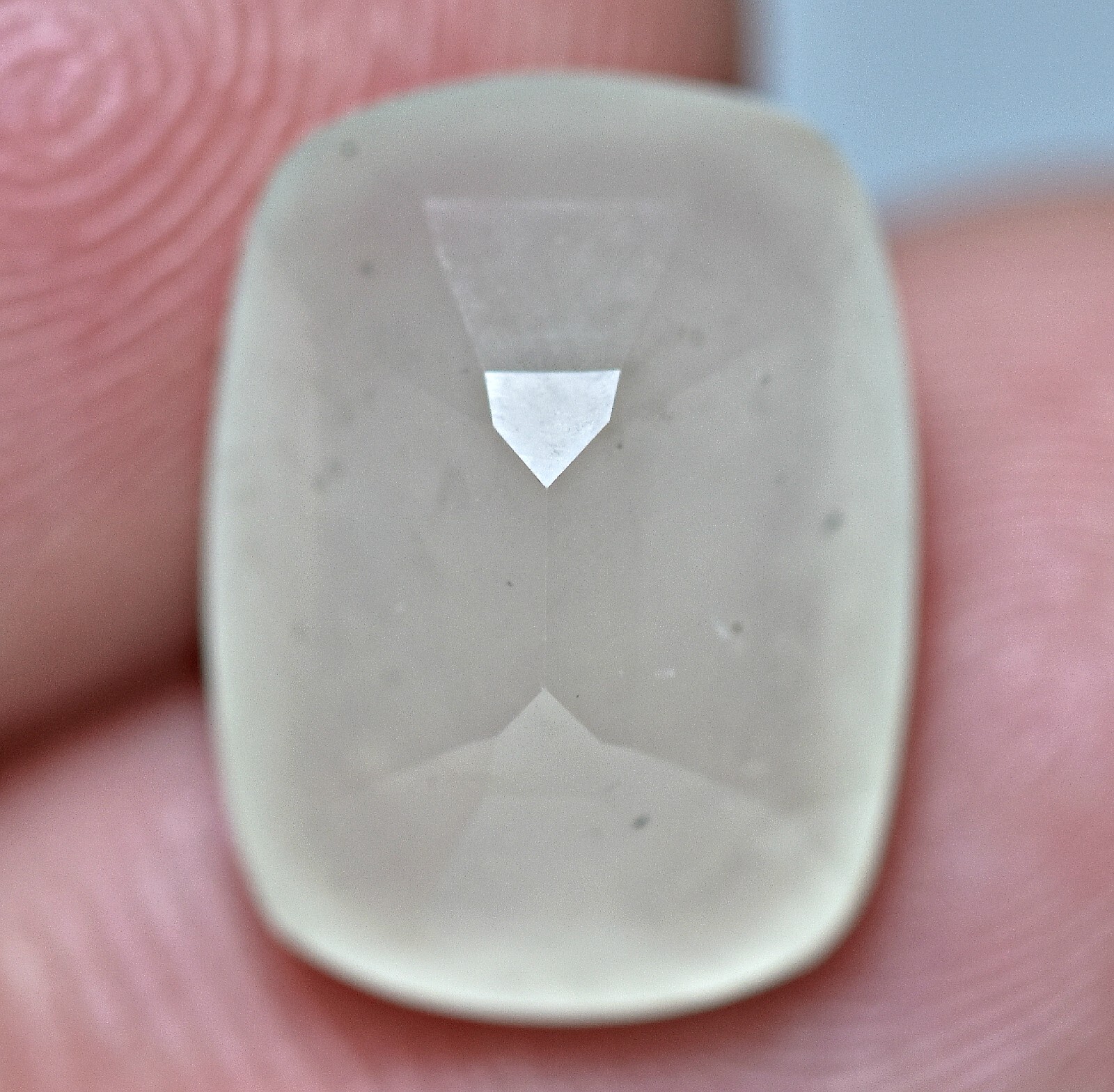 6.80 Carat Top Quality Faceted Rare White Grossular Cut Gem from Pakistan