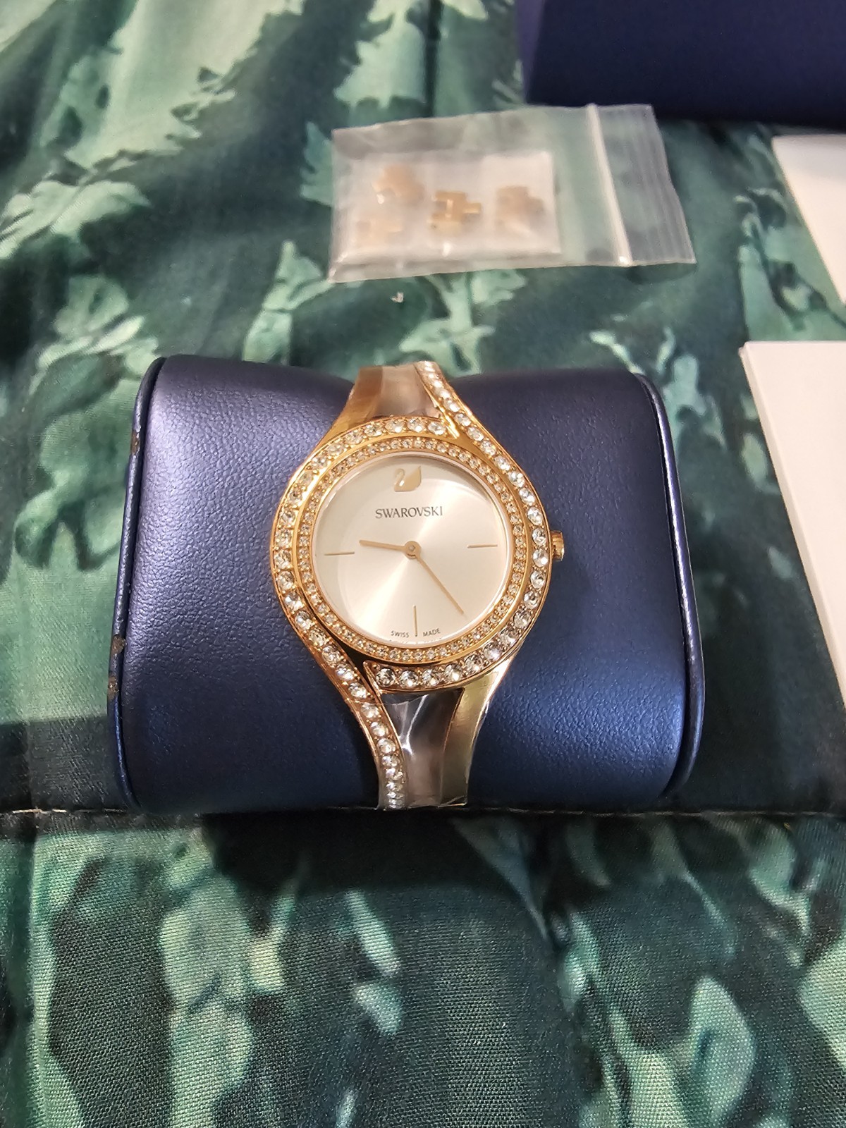 Swarovski Eternal Watch Rose Gold Tone Crystal Bracelet Womens 30mm