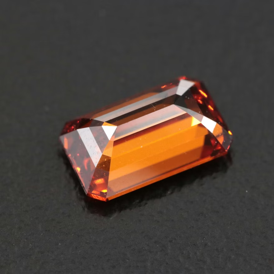 1.49 CT Lab Grown Fancy Vivid Orange Diamond w/IGI Report VS1 Clarity