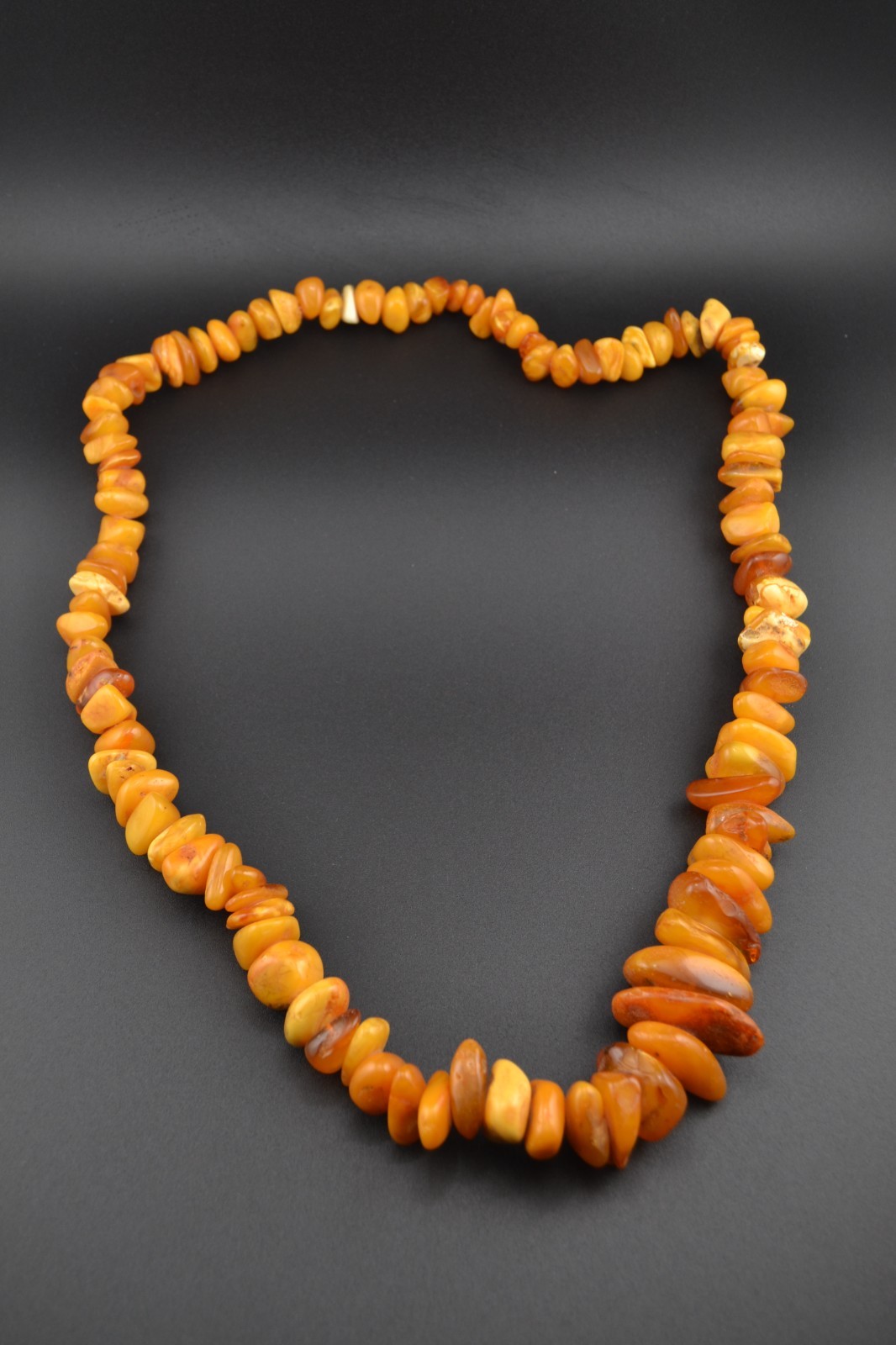 AMBER GRADUATED NECKLACE BUTTERSCOTCH EGG YOLK 100-115 g