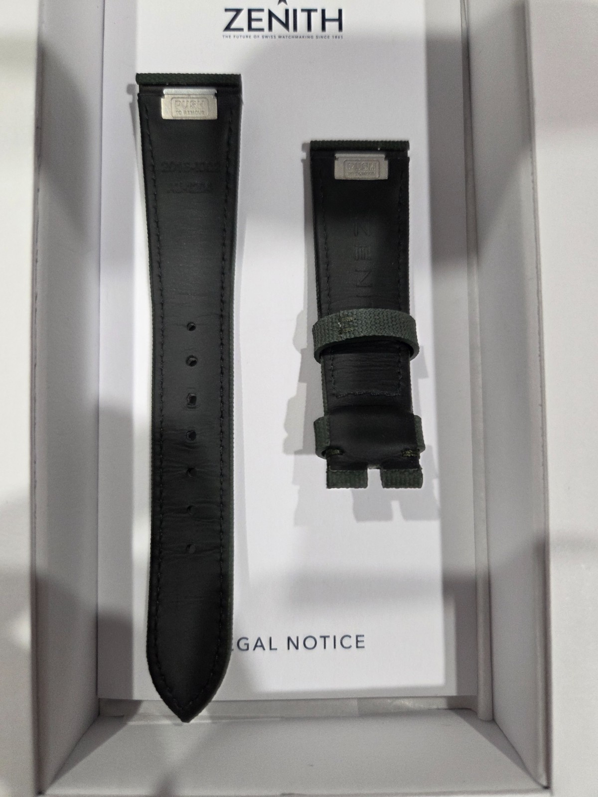 Zenith Calfskin Quick Release Green Strap