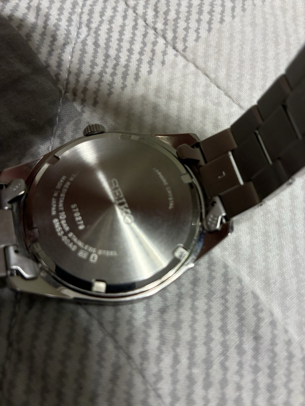 Seiko Men’s Watch Essentials Charcoal Dial Stainless Steel Bracelet SUR343