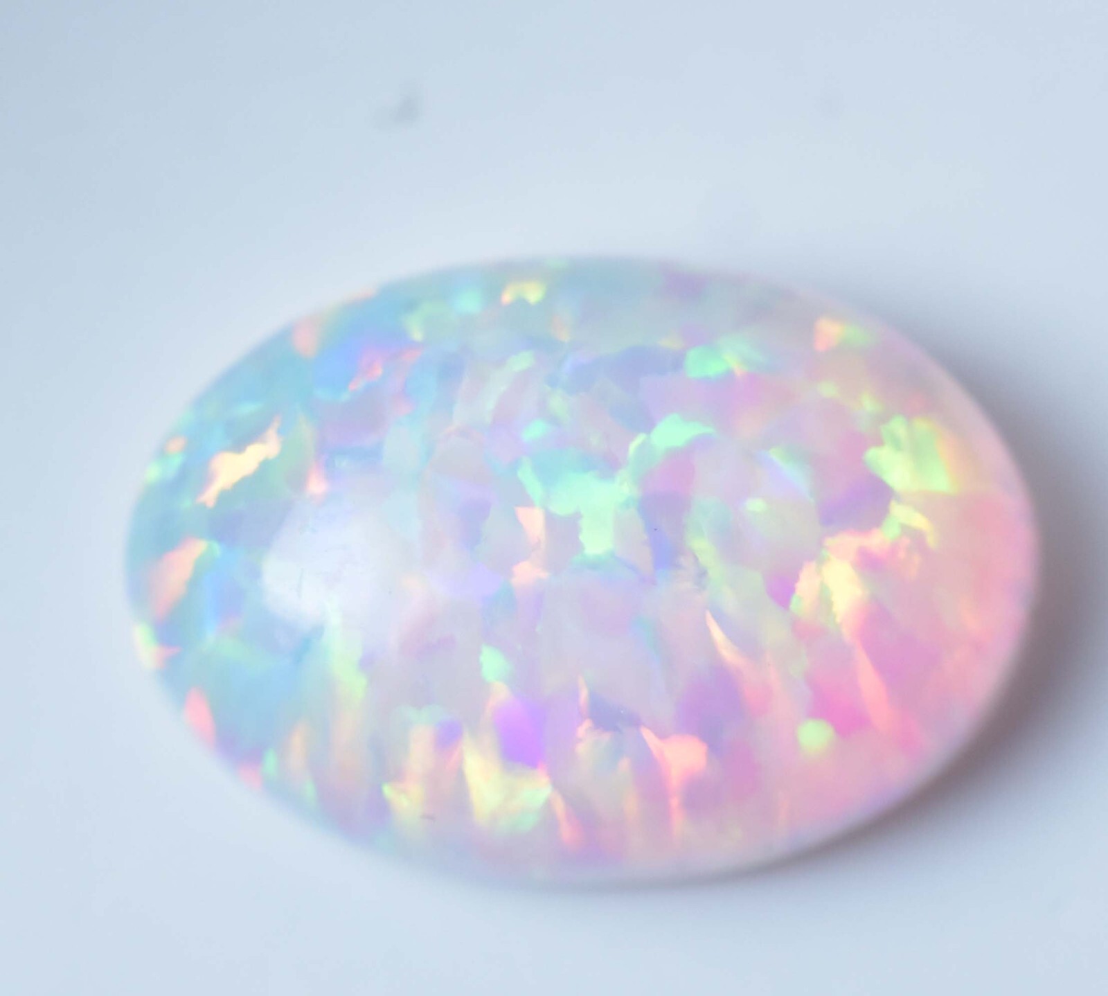 11.70 Ct Natural Ethiopian Fire Opal Certified Play of Color Untreated Gemstone