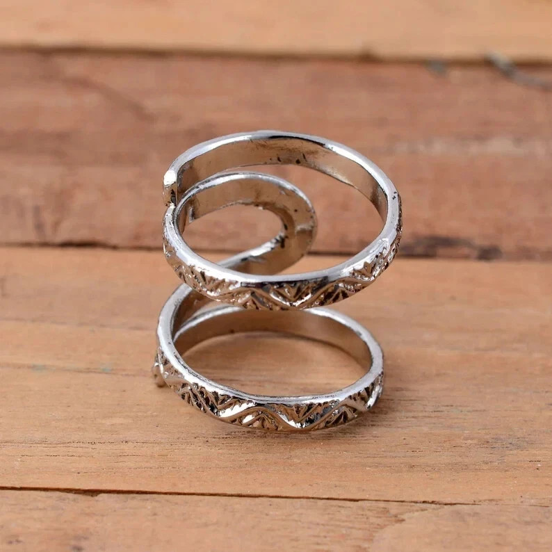 Arthritis Rings, Silver Splint Ring Adjustable Ring for PIP or DIP Join All Size