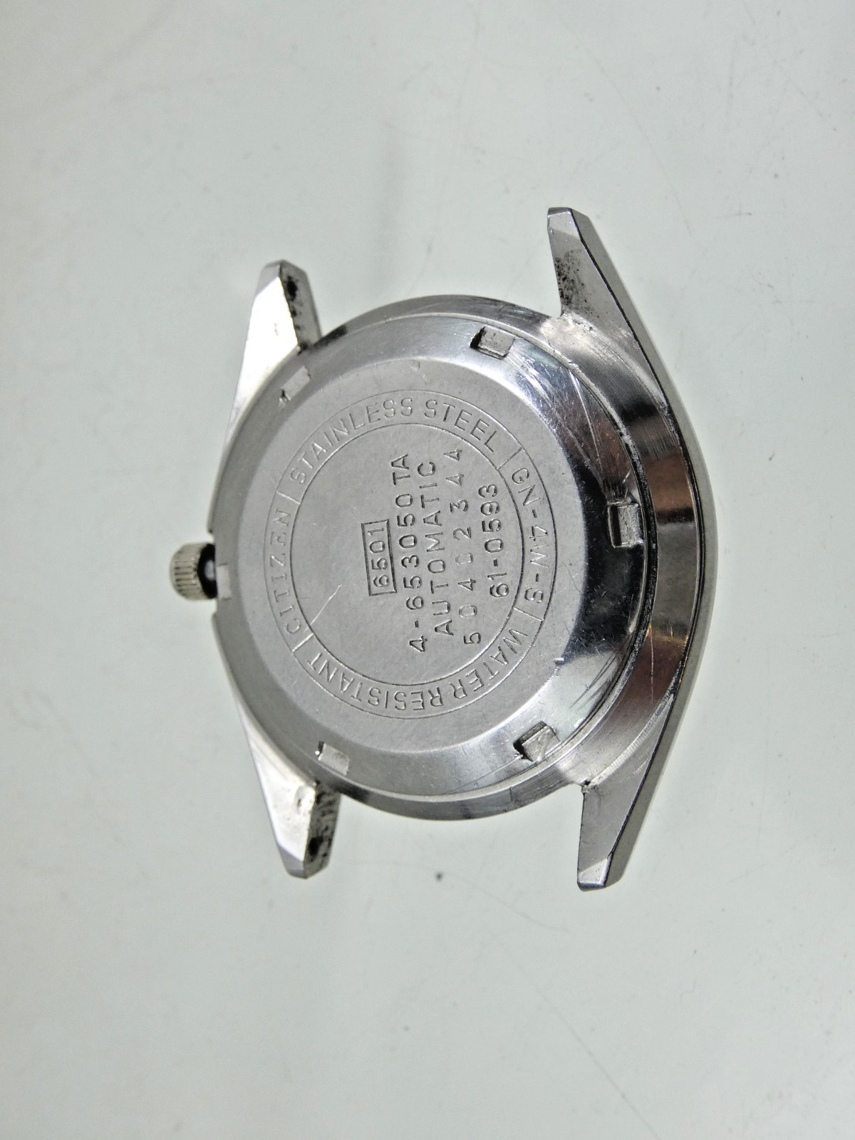 VINTAGE CITIZEN AUTOMATIC WATCH faceted crystal 6501 / 61-0593