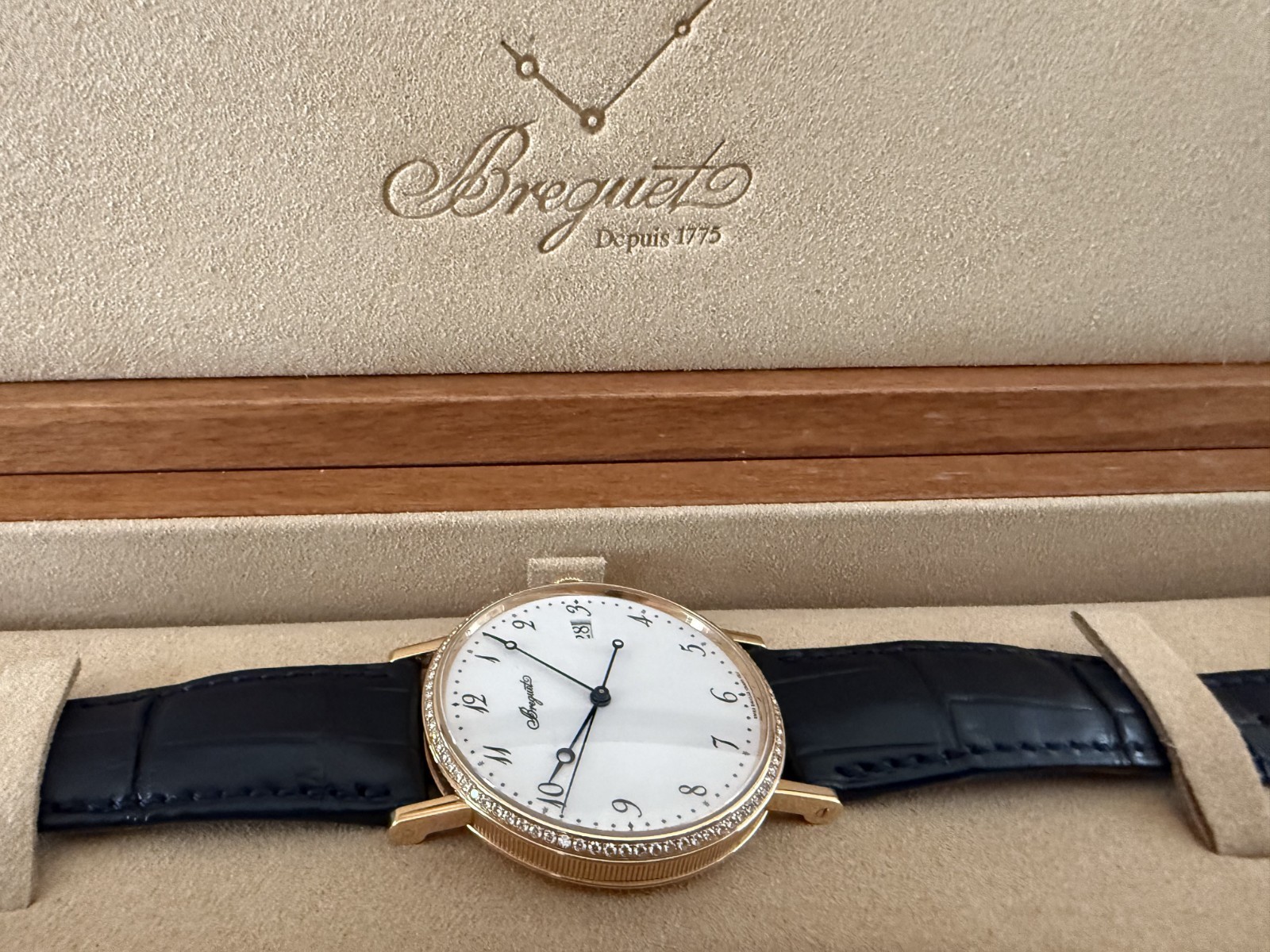 Breguet Men’s Watch 5178 Rose Gold 18k W/Box And papers