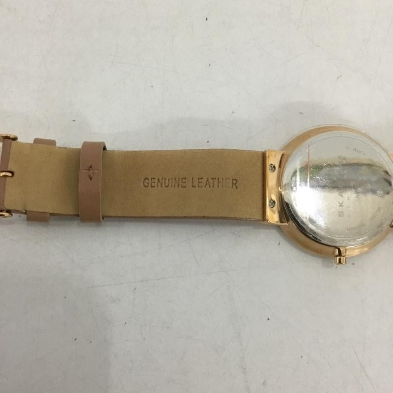 SKAGEN Analog (Quartz) Watch SKW2168 Leather Belt USED 2ND 10135183