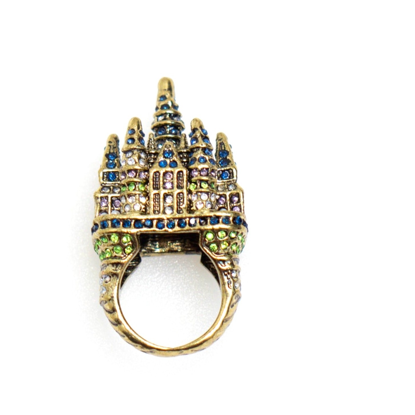 Heidi Daus Disney’s Cinderella Enchanted Castle” Pave Crystal Ring