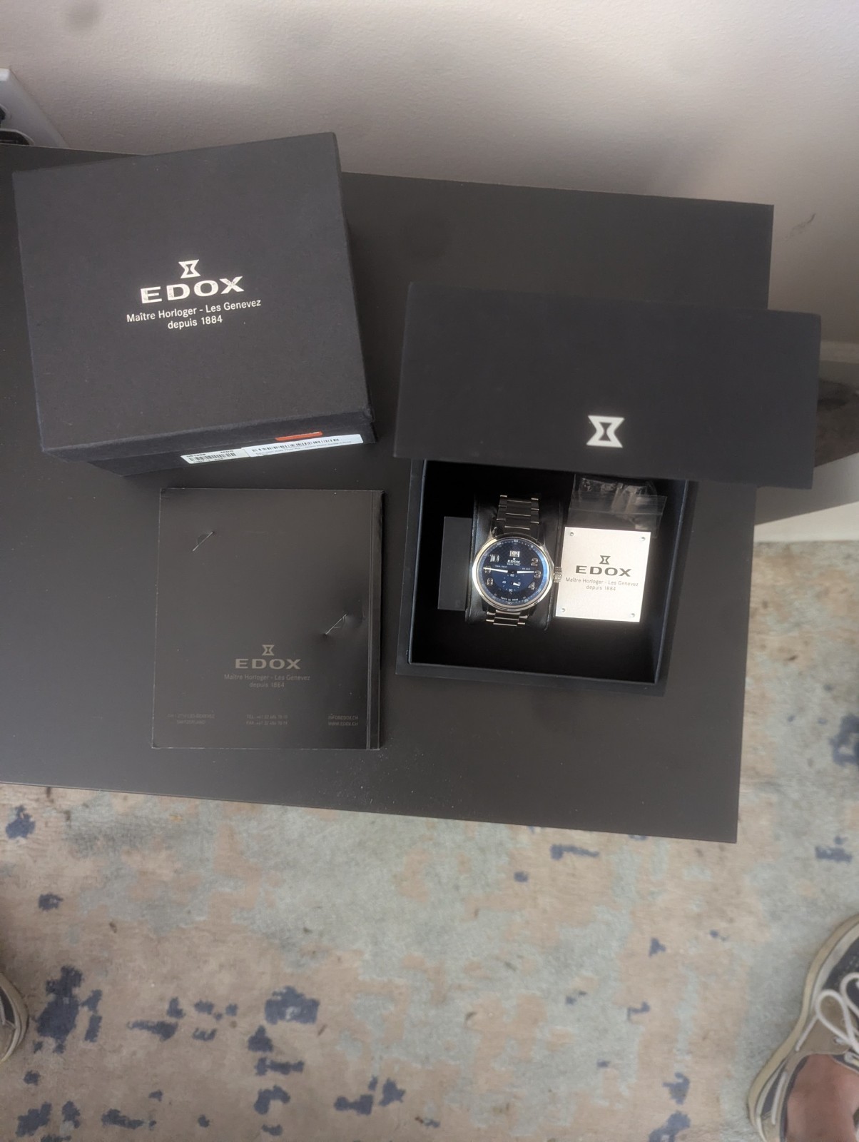 Edox mens WRC Timer wristwatch 64009